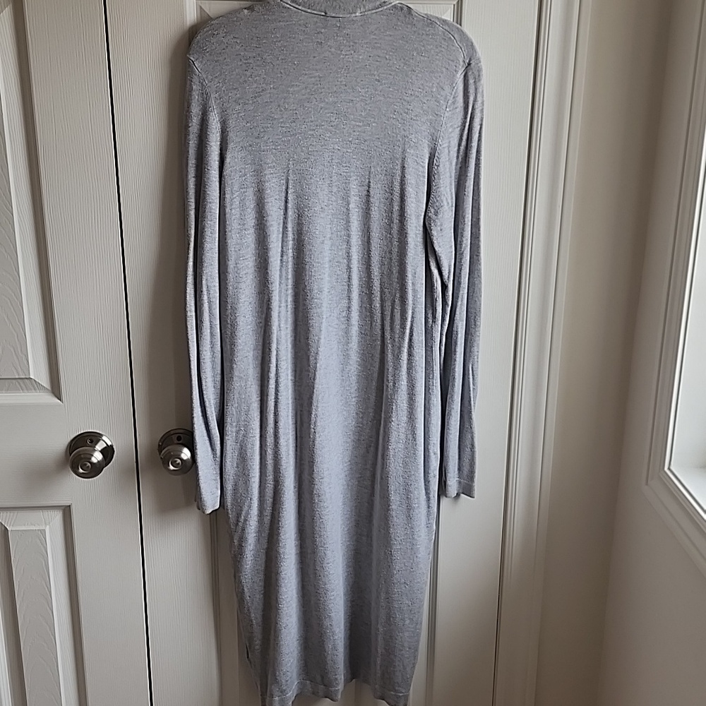 Le Chateau Heather Gray Longline Cardigan XL - Picture 6 of 6